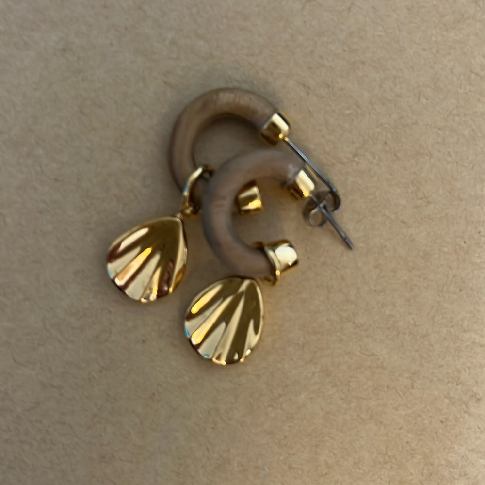 Gold tone earrings